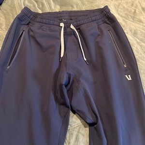 Vuori meta elastic pants, navy, small